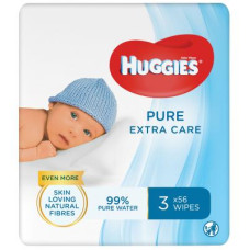 Дитячі вологі серветки Huggies Pure Extra Care 3 х 56 шт (5029054222119)