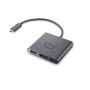 Перехідник USB-C to HDMI/DisplayPort with Power Delivery Dell (470-AEGY)