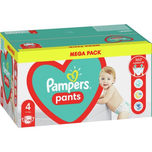 Підгузок Pampers трусики Maxi Pants Розмір 4 (9-15 кг) 108 шт (8006540069448)