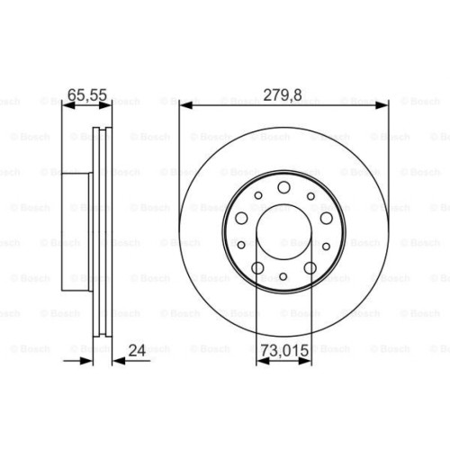 Гальмівний диск Bosch 0 986 479 S70