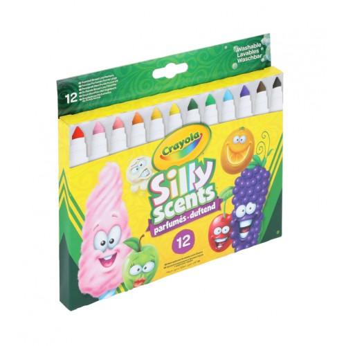 Фломастери Crayola Набір Silly Scents Washable Широка лінія з ароматом 12 шт (256352.012)