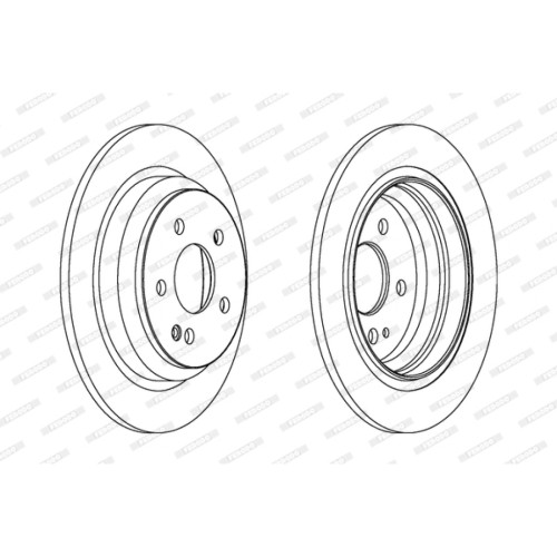 Гальмівний диск FERODO DDF1234