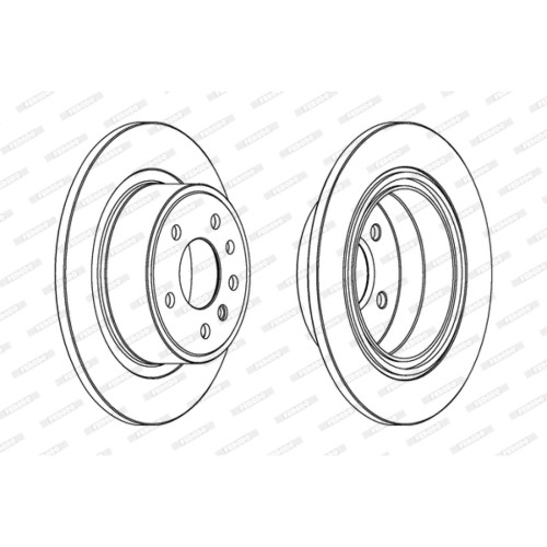 Гальмівний диск FERODO DDF698C