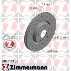 Гальмівний диск ZIMMERMANN 280.3189.52