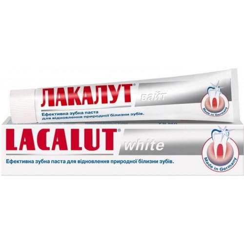 Зубна паста Lacalut white 75 мл (4016369696330)