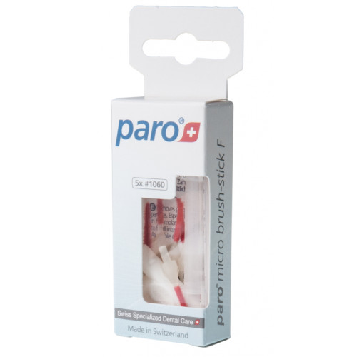 Щітки для міжзубних проміжків Paro Swiss micro brush-stick F 5 шт. (7610458010600)