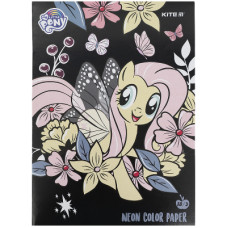 Кольоровий папір Kite My Little Pony А4 10 аркушів / 5цветов неон (LP21-252)