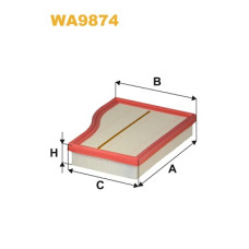 Повітряний фільтр для автомобіля Wixfiltron WA9874