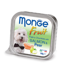 Консерви для собак Monge DOG FRUIT лосось з грушею 100 г (8009470013246)