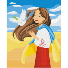 Картина по номерам ZiBi Вільна Україна ©Василик Марія 40*50 см (ZB.64045)