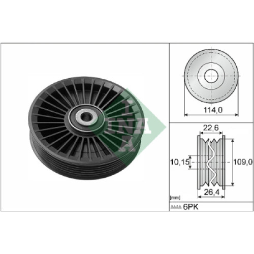 Ролик натягувача ременя INA 532 0108 10