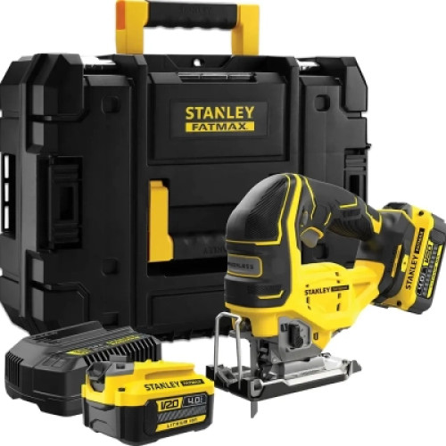 Електролобзик Stanley FatMax,18В (V20) Li-Ion ,2x4Ah, 3.200 хід/хв, кейс (SFMCS650M2K)