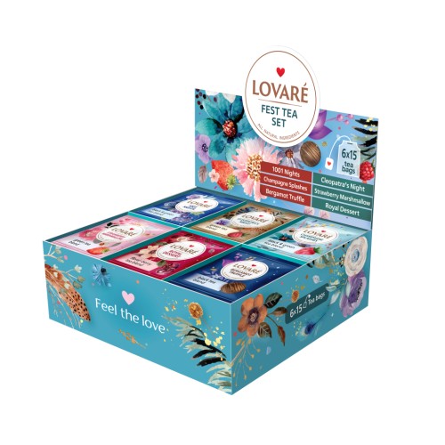 Чай Lovare Fest Tea Set 90 пакетиків асорті (lv.79907)