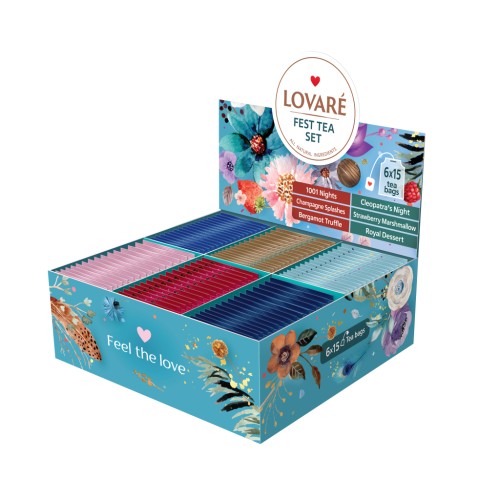 Чай Lovare Fest Tea Set 90 пакетиків асорті (lv.79907)