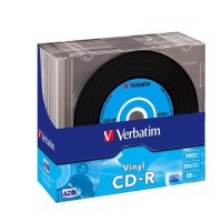 Диск CD Verbatim CD-R 700Mb 52x Slim case Vinyl AZO (43426)