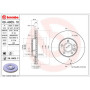 Гальмівний диск Brembo 09.A905.10