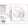 Гальмівний диск Brembo 09.A905.10