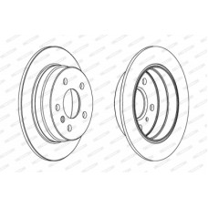 Гальмівний диск FERODO DDF1258C