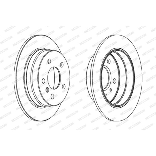 Гальмівний диск FERODO DDF1258C