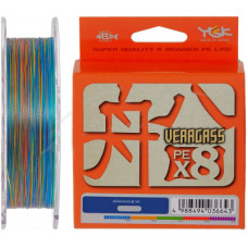 Шнур YGK Veragass Fune X8 150m Multi Color 1.2/0.185mm 25lb/10.3kg (5545.02.63)