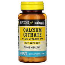 Вітамін Mason Natural Цитрат кальцію + Вітамін D3, Calcium Citrate Plus Vitamin D3 (MAV-12375)