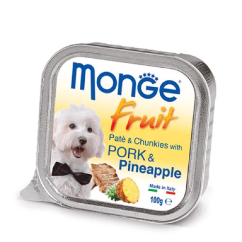 Консерви для собак Monge DOG FRUIT свинина з ананасом 100 г (8009470013253)