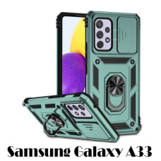 Чохол до мобільного телефона BeCover Military Samsung Galaxy A33 SM-A336 Dark Green (707386)