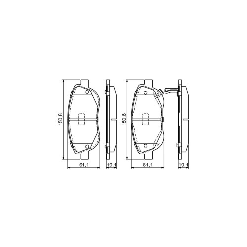 Гальмівні колодки Bosch 0 986 494 682