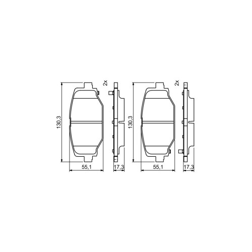 Гальмівні колодки Bosch 0986494767