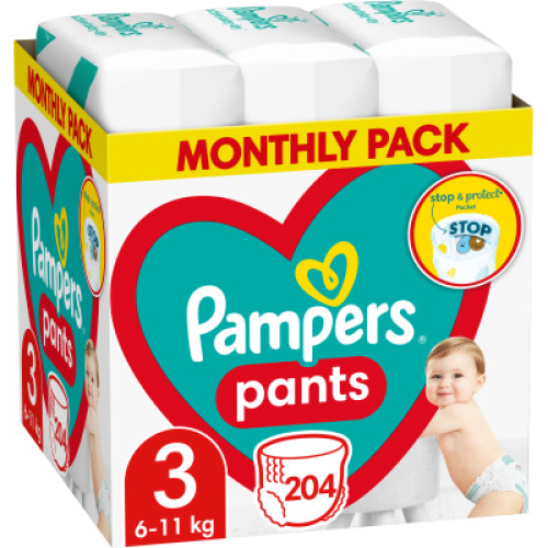 Підгузки Pampers Pants Midi Розмір 3 (6-11 кг) 204 шт (8006540497678)