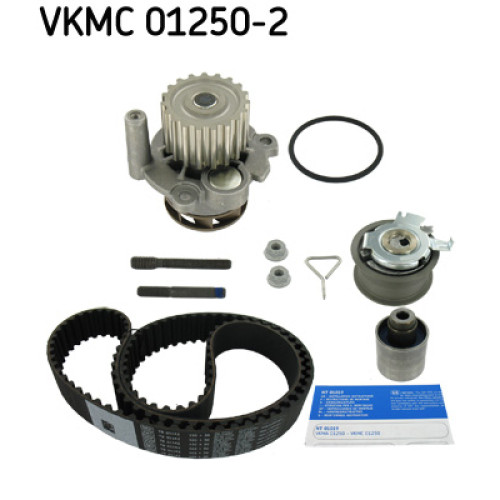 Комплект ременя ГРМ з помпой SKF VKMC 01250-2