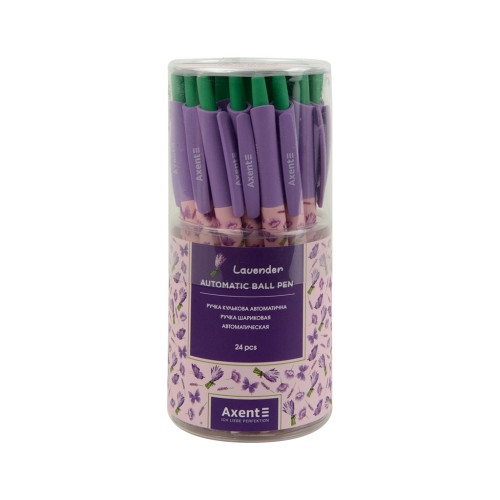 Ручка кулькова Axent автоматична Lavender, синя (AB1090-27-A)