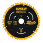 Диск пильний DeWALT EXTREME, 210 х 30 мм, 24z, ATB, 7 градусів, 7000 об/хв. (DT20432)