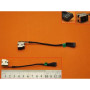 Роз'єм живлення ноутбука з кабелем для HP PJ467, PJ551 (7.4mm x 5.0mm + center pin), универсальный (A49066)