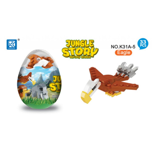 Конструктор Mindbox JUNGLE STORY в яйце в асорт (K31A)