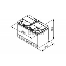 Акумулятор автомобільний Bosch 72А (0 092 S4E 410)