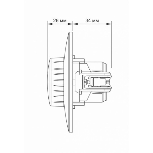 Світлорегулятор Videx BINERA LED 200Вт (VF-BNDML200-W)