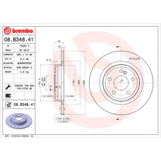 Гальмівний диск Brembo 08.B348.41