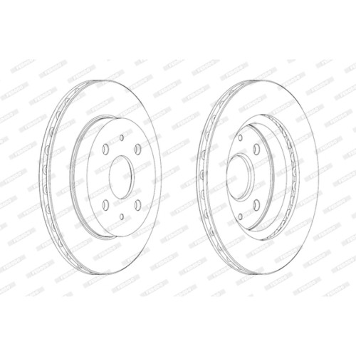 Гальмівний диск FERODO DDF1774C