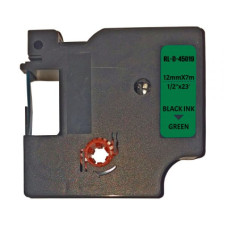 Стрічка для принтера етикеток UKRMARK RL-D-45019P-BK/GR, аналог DYMO S0720590, 12мм х 7м. (CD45019P)