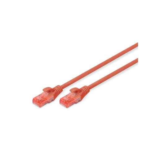 Патч-корд 3м, CAT 6 UTP, AWG 26/7, Cu, LSZH, red Digitus (DK-1617-030/R)