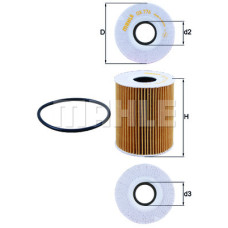 Фільтр масляний Mahle OX776DECO