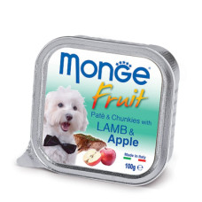 Консерви для собак Monge DOG FRUIT ягня з яблуком 100 г (8009470013222)