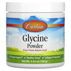 Вітамінно-мінеральний комплекс Carlson Гліцин у порошку, вільна форма амінокислоти, Glycine Powd (CAR-06835)