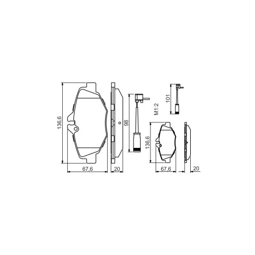 Гальмівні колодки Bosch 0 986 494 285