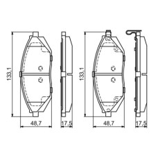 Гальмівні колодки Bosch 0 986 494 684