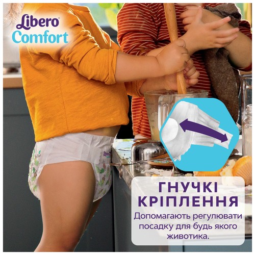 Підгузки Libero Comfort Розмір 6 (13-20 кг) 68 шт (7322541757025)