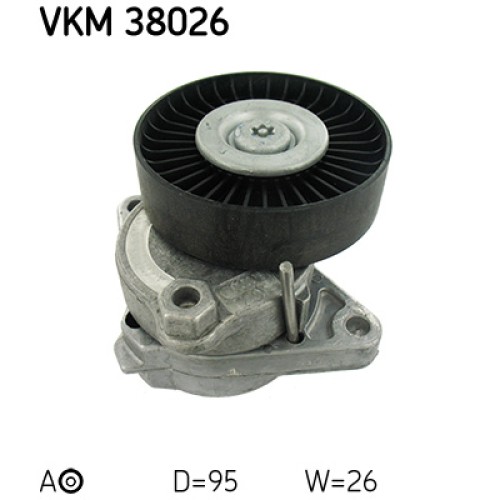 Натягувач ременя з роликом SKF VKM 38026