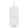 Мережевий фільтр живлення 2E 8XSchuko, 3G*1.5мм, 4*USB-A, 3м, white (2E-SP815M3USBWH)