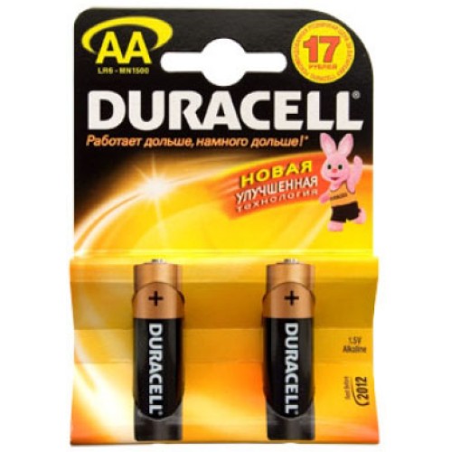 Батарейка Duracell AA MN1500 LR06 * 2 (5000394058163 / 81551267)